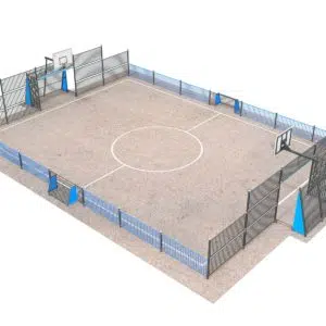 boisko do piłki nożnej i koszykówki na plac zabaw