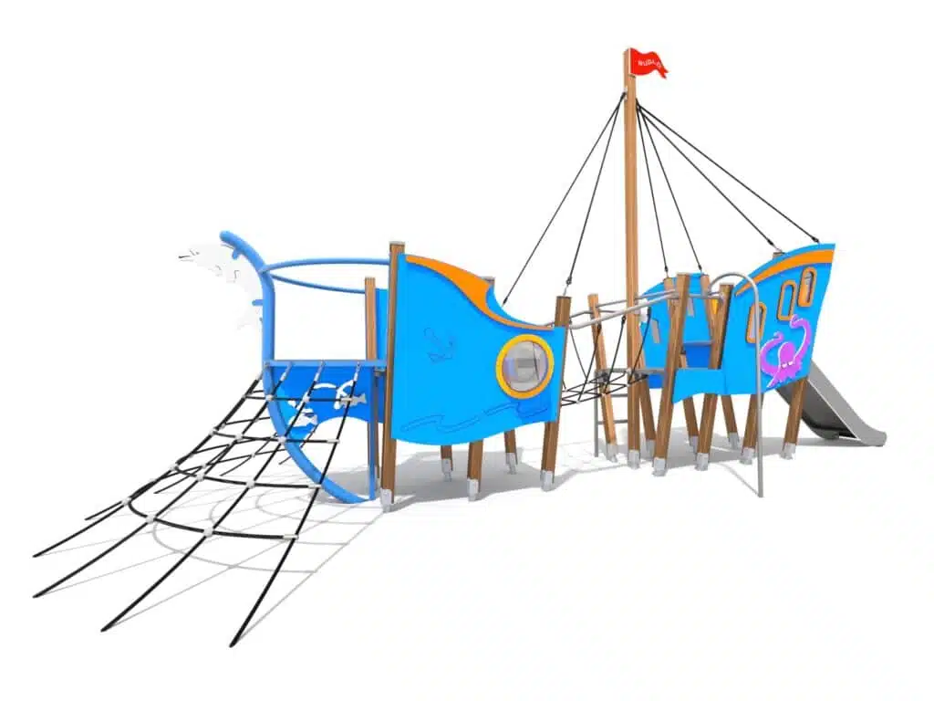 statek na plac zabaw